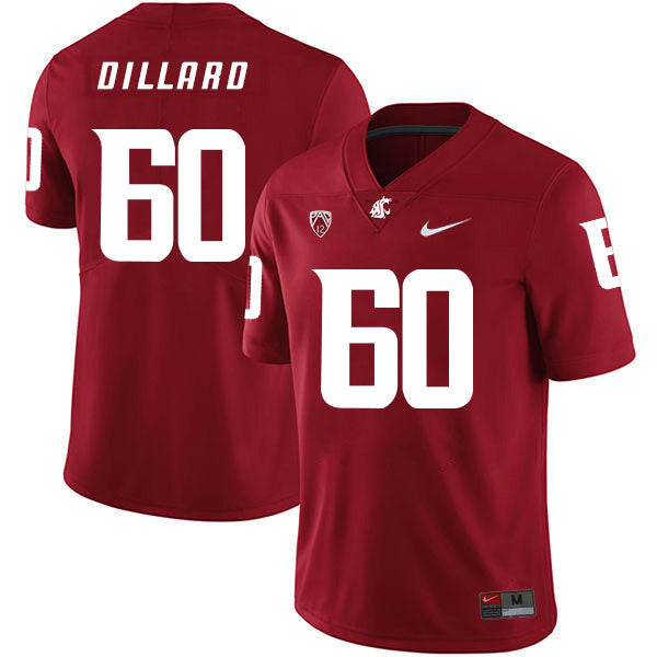 Washington State Cougars #60 Andre Dillard NCAA Football Jersey Red
