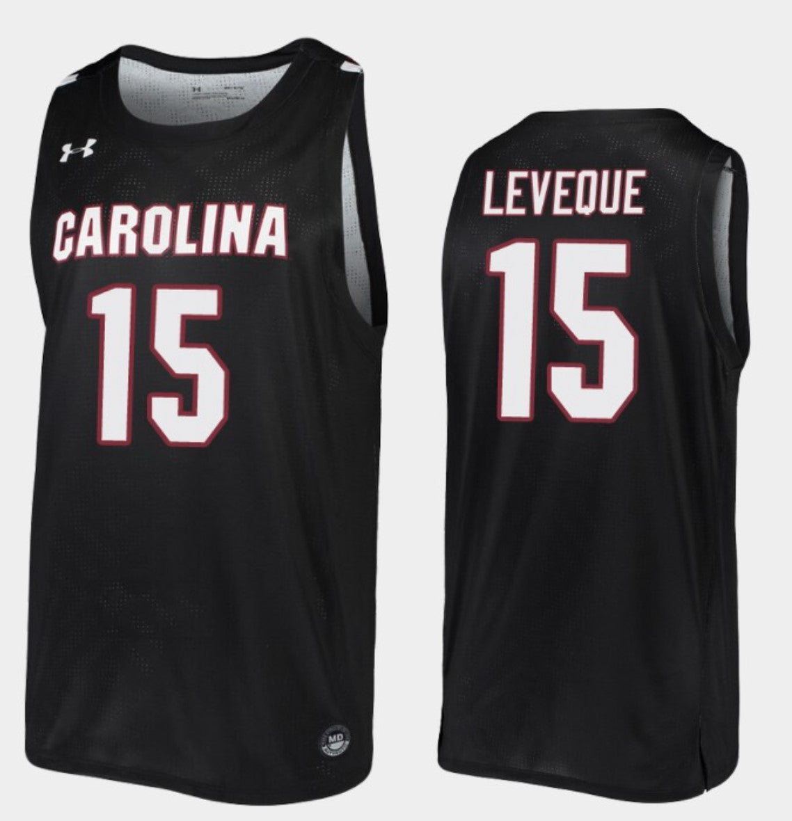 Wildens Leveque Jersey South Carolina Gamecocks College Basketball Black Replica #15