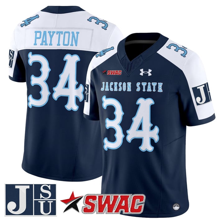 Walter Payton Jersey #34 Jackson State Tigers 2025 Vapor V2 Stitched