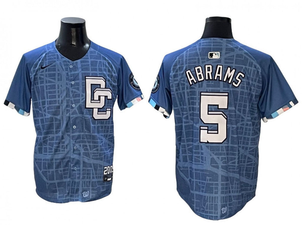 Washington Nationals #5 CJ Abrams Blue 2025 City Connect Limited Jersey
