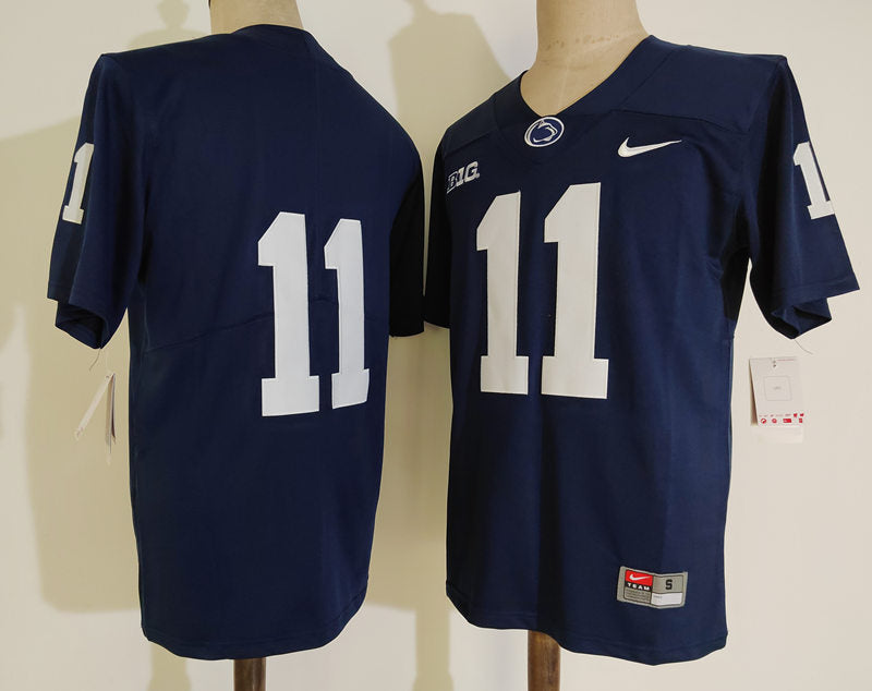 Washington State Cougars #11 No Name NCAA Football Jersey Dark Blue