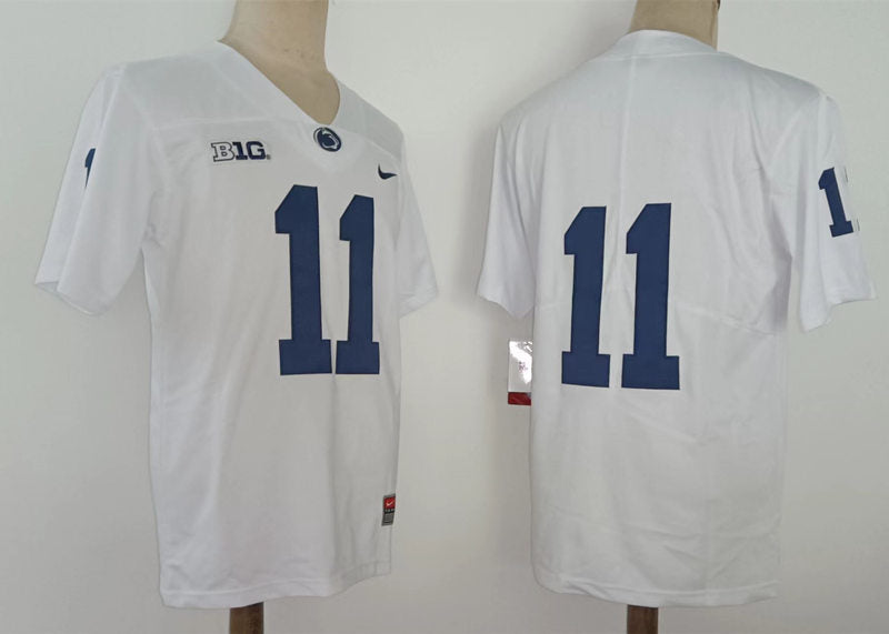 Washington State Cougars #11 Parsons NCAA Football Jersey White No Name