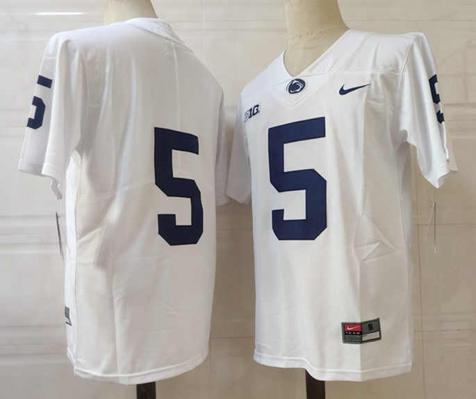 Washington State Cougars #5 No Name NCAA Football Jersey White