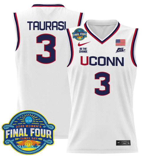 Diana Taurasi Jersey #5 UConn Huskies 2025 Big Eat Final Four Patch White