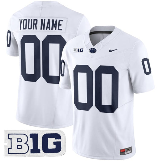 Custom Penn State Nittany Lions Jersey Vapor Limited 2025 Stitched White