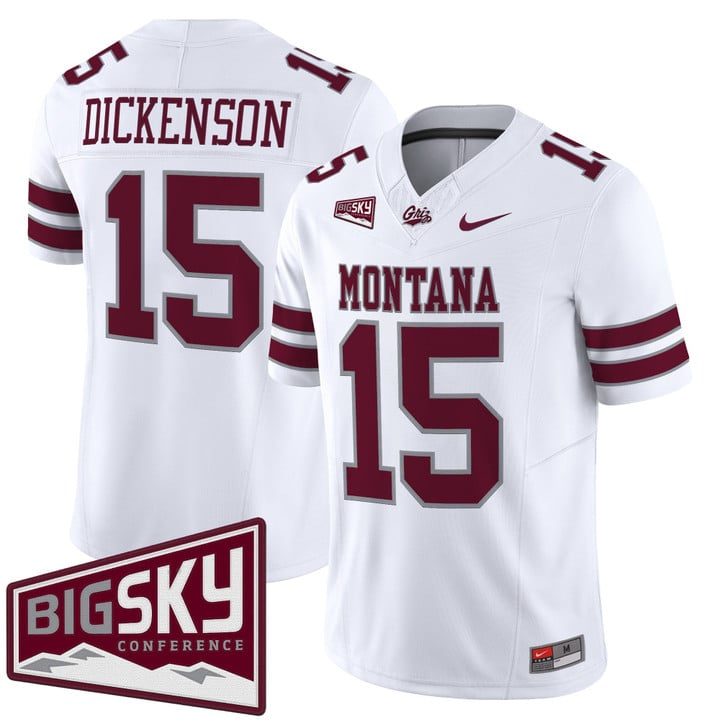 Dave Dickenson Jersey #15 Montana Grizzlies 2025 Vapor Stitched Black Alter