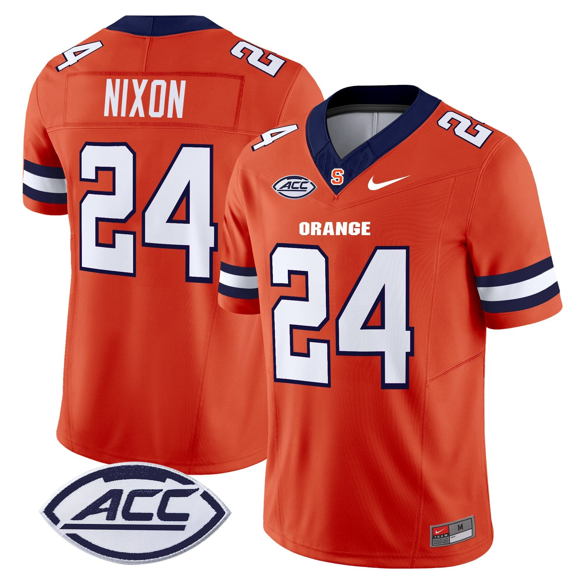 Will Nixon Jersey #24 Syracuse Orange 2025 Limited Stitched Orange