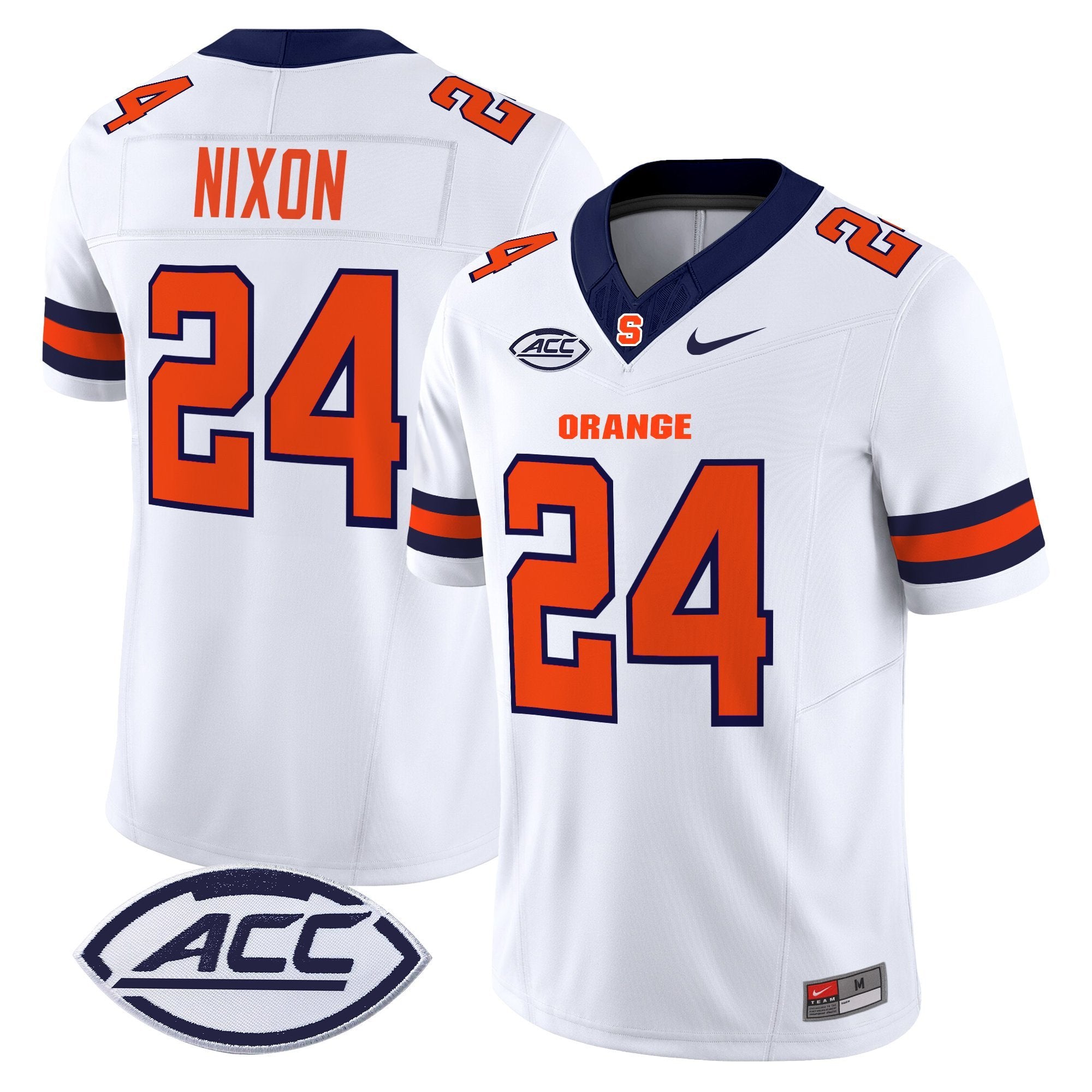 Will Nixon Jersey #24 Syracuse Orange 2025 Limited Stitched White