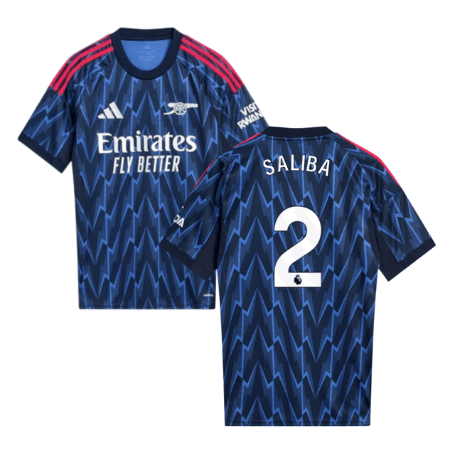William Saliba #2 Arsenal 2025-26 Third Jersey – Cream