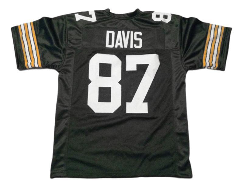Willie Davis CUSTOM STITCHED Unsigned Football Jersey Green