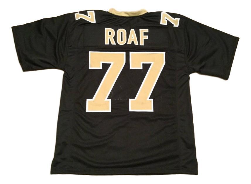 Willie Roaf CUSTOM STITCHED Unsigned Football Jersey Black