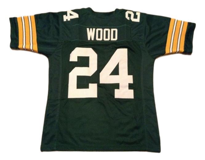 Willie Wood CUSTOM STITCHED Unsigned Football Jersey Green