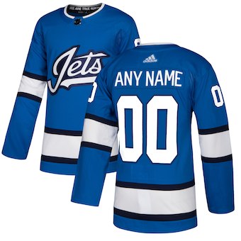 Winnipeg Jets  Blue Alternate Custom Jersey