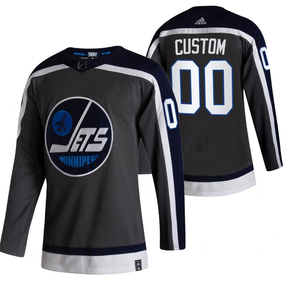 Winnipeg Jets Custom Black 2020-21 Alternate  Player NHL Jersey