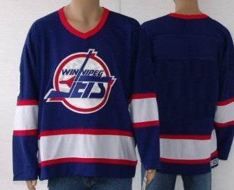 Winnipeg Jets  Customized Blue CCM Jersey