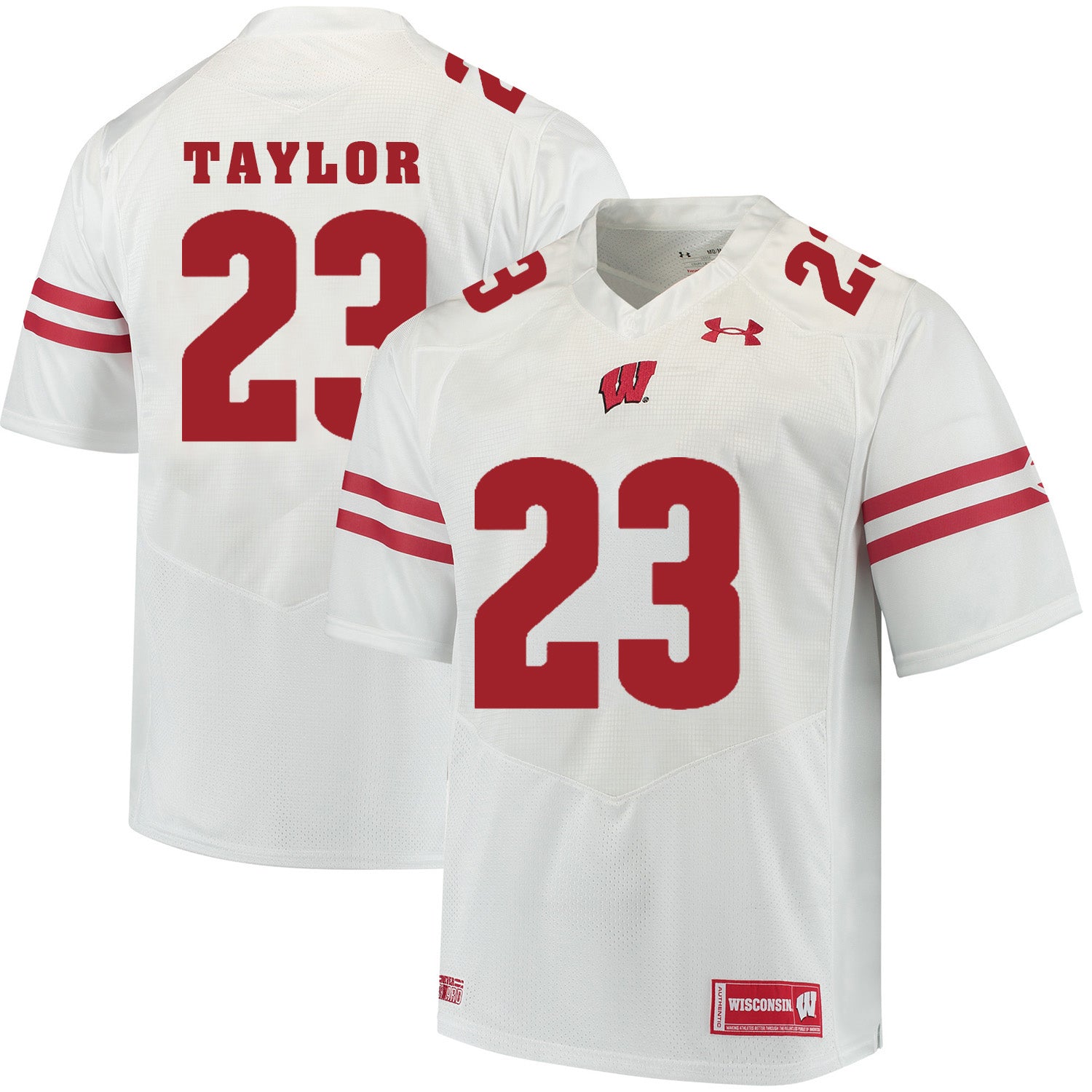 Wisconsin Badgers #23 Jonathan Taylor College Football Jersey White