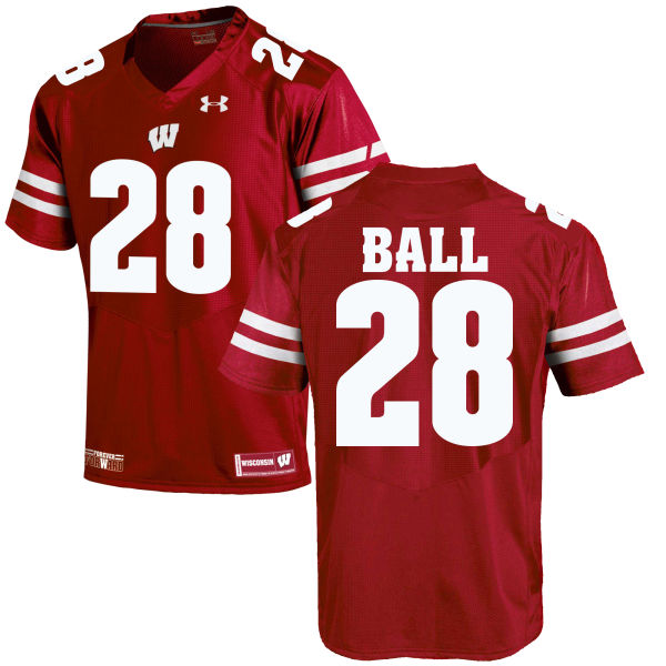 Wisconsin Badgers #28 Montee Ball College Football Jersey Red