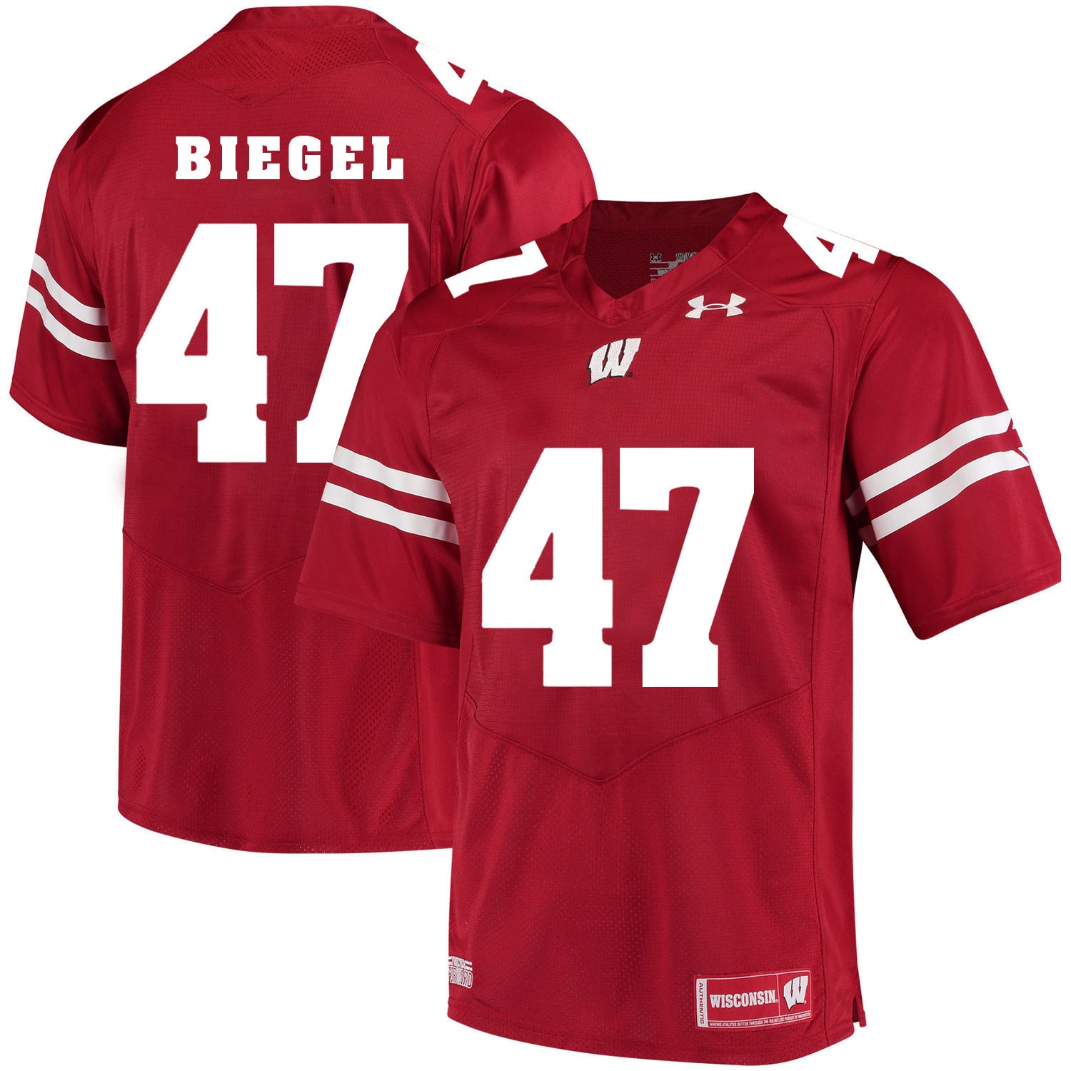 Wisconsin Badgers #47 Vince Biegel NCAA College Football Jersey Red