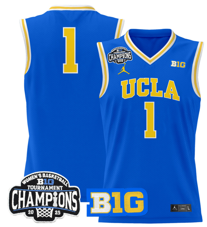 Women's Team Jersey UCLA Bruins 2025 Champions Basketball Stitched Royal (Copy)