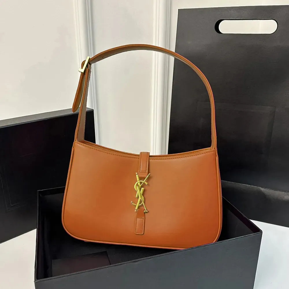 Classic Luxury Handbag Cowhide Shoulder Bag Women’s Black Crossbody