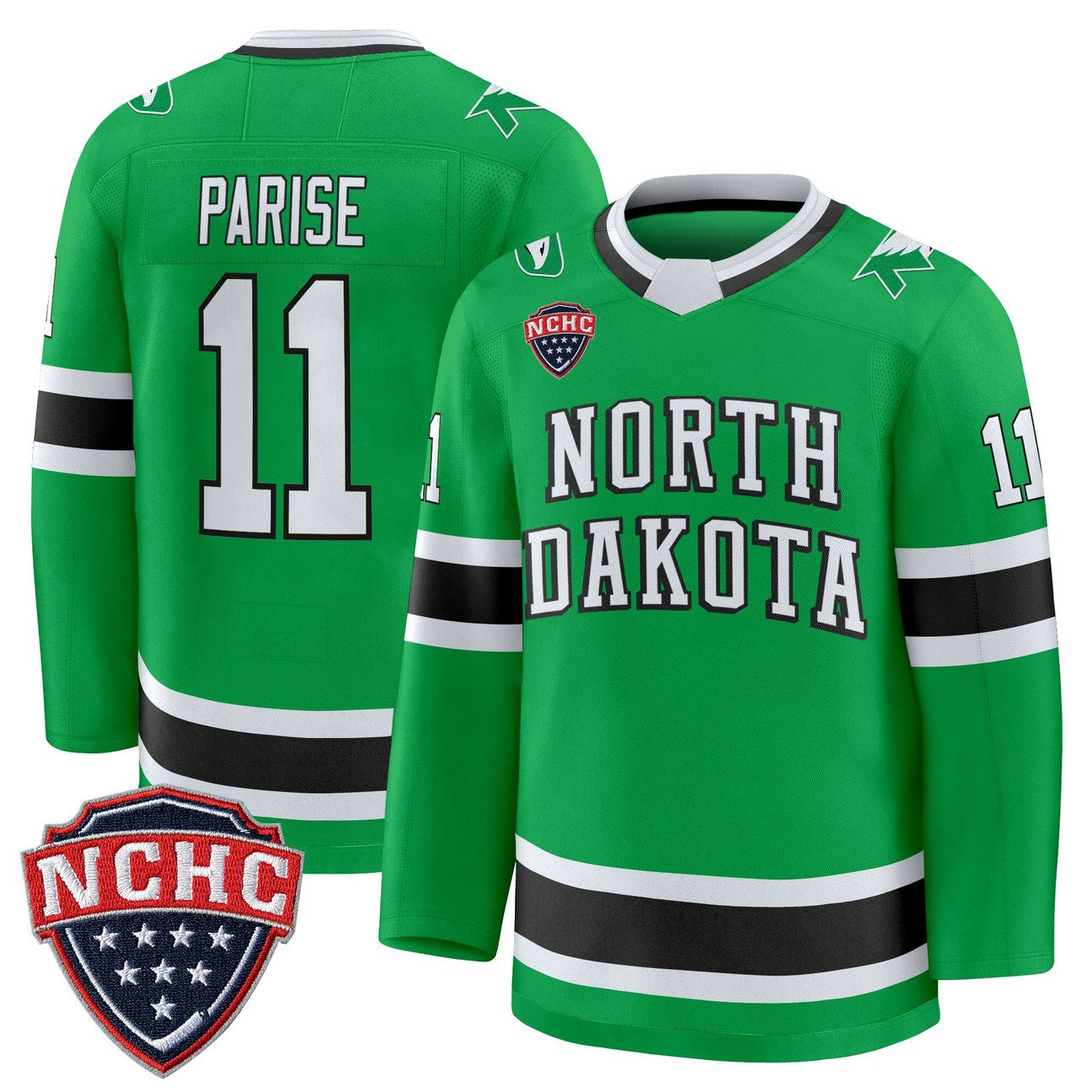 Zach Parise Jersey #11 North Dakota Fighting Hawks 2025-26 Stitched
