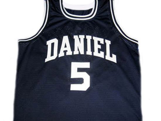 Pete Maravich Jersey #5 Daniel High School Basketball Navy Blue