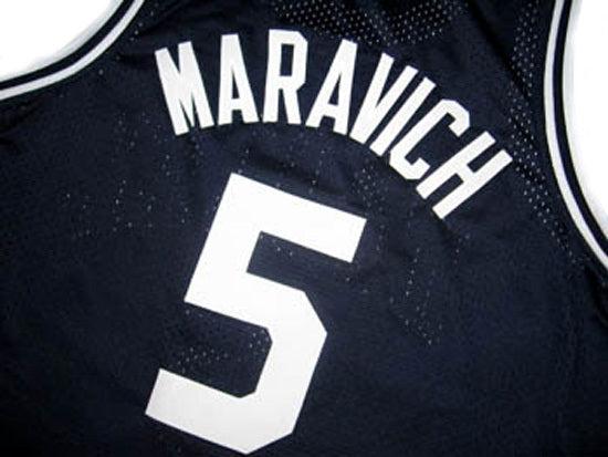 Pete Maravich Jersey #5 Daniel High School Basketball Navy Blue