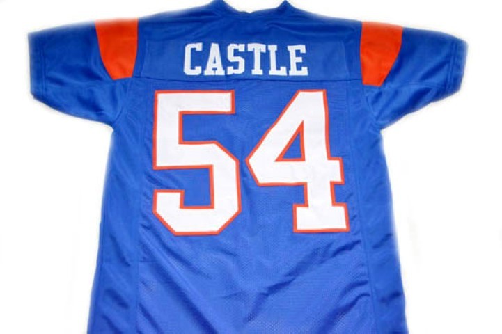 Kevin Thad Castle #54 Blue Mountain State Football Jersey Blue