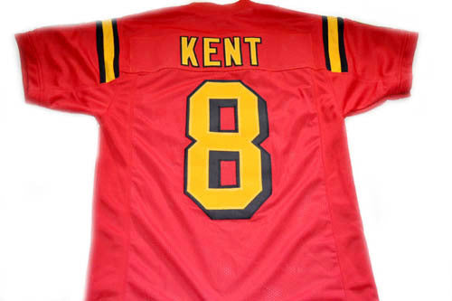Clark Kent Jersey #8 Superman Smallville Movie Football Red