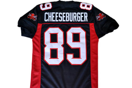 Cheeseburger Jersey #89 Mean Machine Longest Yard Football Black