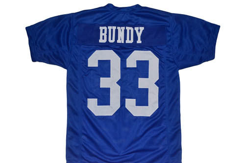 Al Bundy #33 Polk High Married With Children Movie Football Jersey Blue