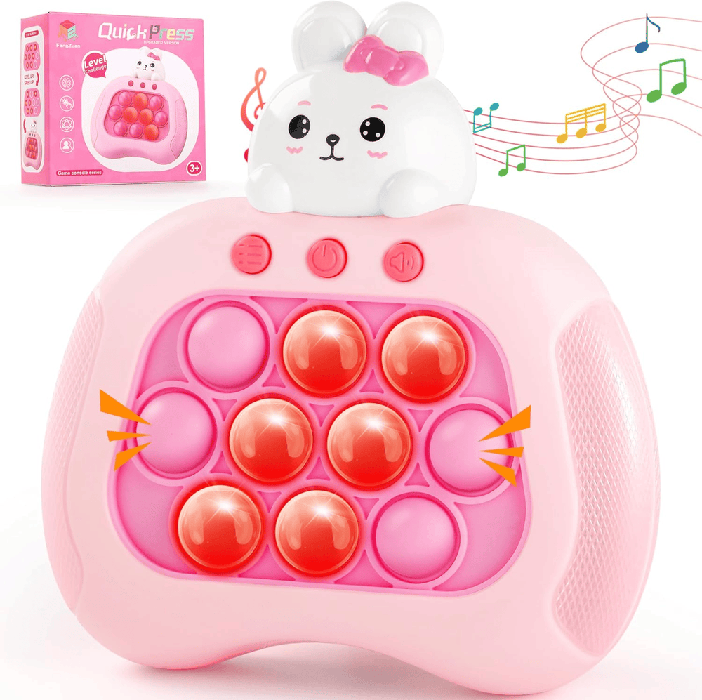 Quick Push Bubble Game, Pop Bubble Fidget Game Toy, Fast Push Popping Game Toys for Kids