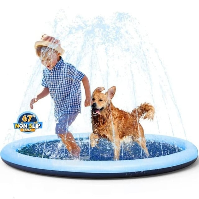Non-Slip Splash Pad for Kids and Pets