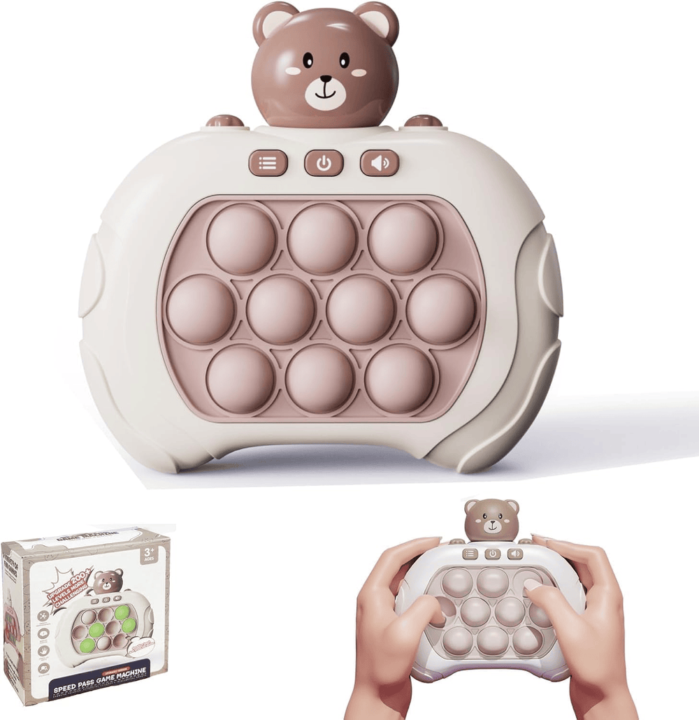 Quick Push Bubble Game, Pop Bubble Fidget Game Toy, Fast Push Popping Game Toys for Kids