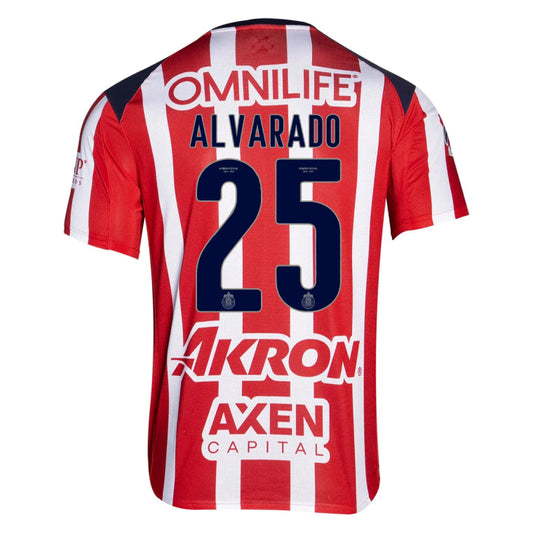 Chivas 2025-26 ALVARADO 25 Home Jersey – Red
