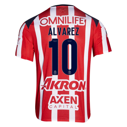 Chivas 2025-26 ALVAREZ 10 Home Jersey – Red