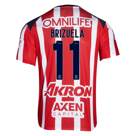 Chivas 2025-26 BRIZUELA 11 Home Jersey – Red
