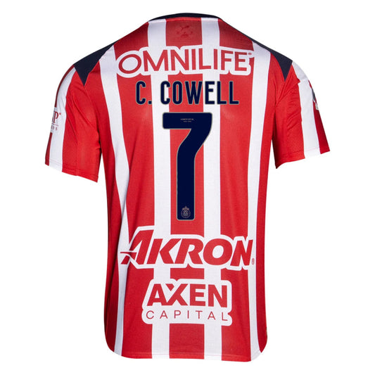 Chivas 2025-26 C. COWELL 7 Home Jersey – Red