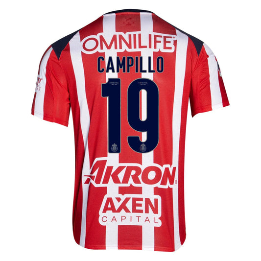 Chivas 2025-26 CAMPILLO 19 Home Jersey – Red
