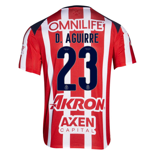 Chivas 2025-26 D. AGUIRRE 23 Home Jersey – Red