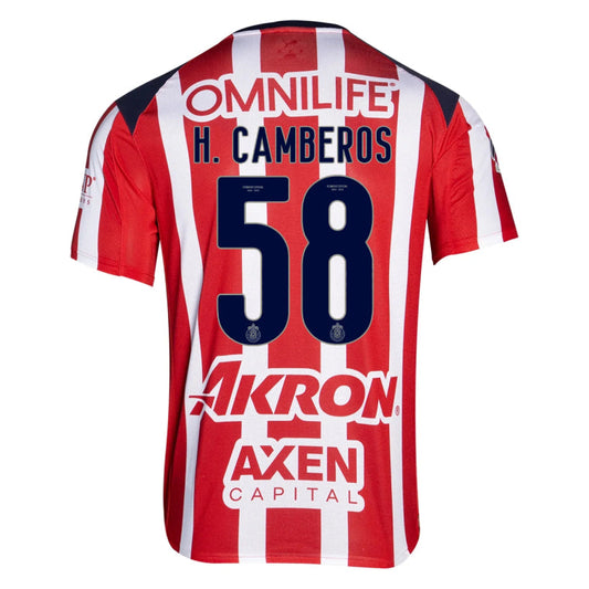 Chivas 2025-26 H. CAMBEROS 58 Home Jersey – Red