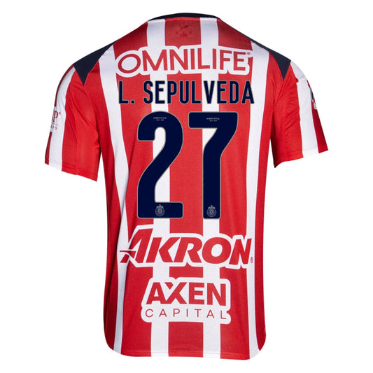 Chivas 2025-26 M. GOMEZ 54 Home Jersey – Red