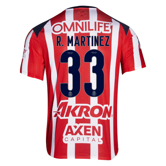 Chivas 2025-26 R. MARTINEZ 33 Home Jersey – Red
