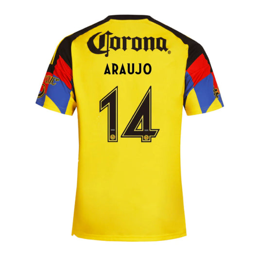 Club América 2025-26 Araujo 14 Home Jersey – Yellow