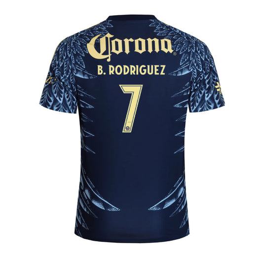 Club América 2025-26 B. Rodriguez 7 Away Jersey – Navy