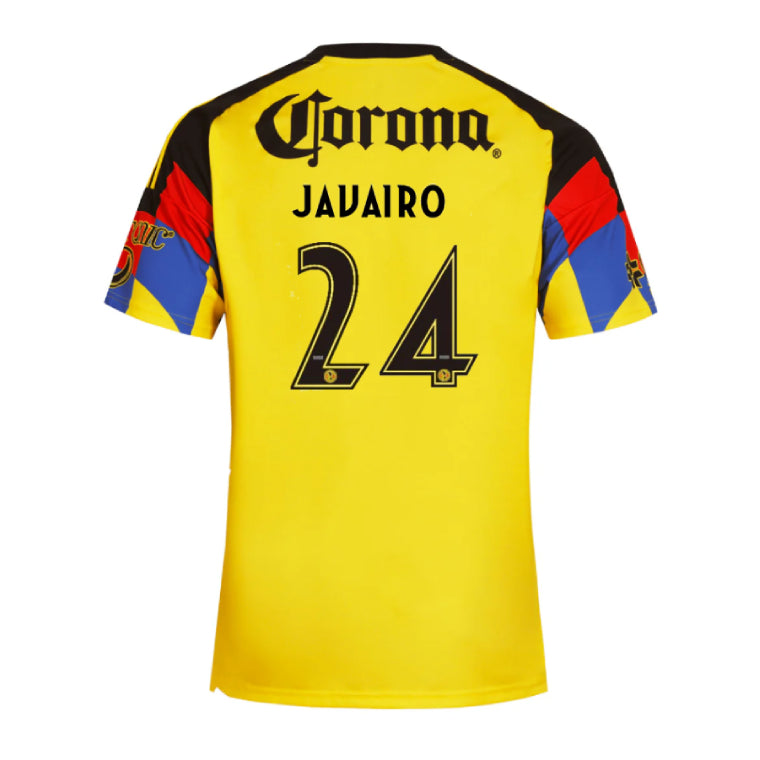 Club América 2025-26 Javairo 24 Home Jersey – Yellow