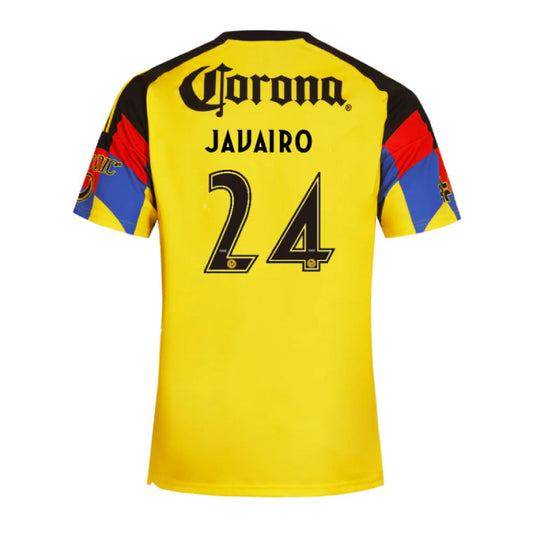 Club América 2025-26 Javairo 24 Home Jersey – Yellow