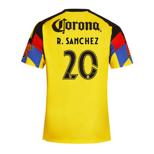 Club América 2025-26 R. Sanchez 20 Home Jersey – Yellow