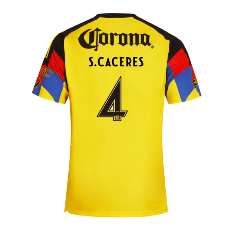 Club América 2025-26 S. Caceres 4 Home Jersey – Yellow