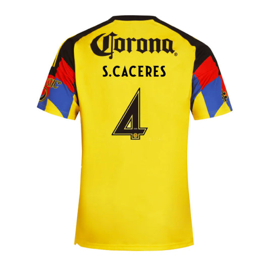 Club América 2025-26 S. Caceres 4 Home Jersey – Yellow